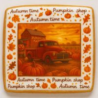 CIASTKO LUKROWANE PUMPIKN FARM SUN ROZ.L POZIOM JESIEŃ RĘCZNIE ROBIONE