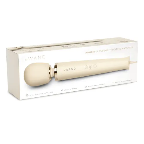 le wand plug-in massager cream - masażer przewodowy 10 trybow na Arena.pl