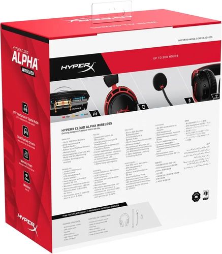 Słuchawki bezprzewodowe nauszne HyperX Cloud Alpha Wireless na Arena.pl