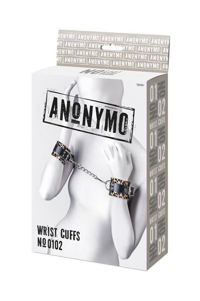 Drapieżne Kajdanki W Cętki - Anonymo Wrist Cuffs No 0102 Leopard zdjęcie 1