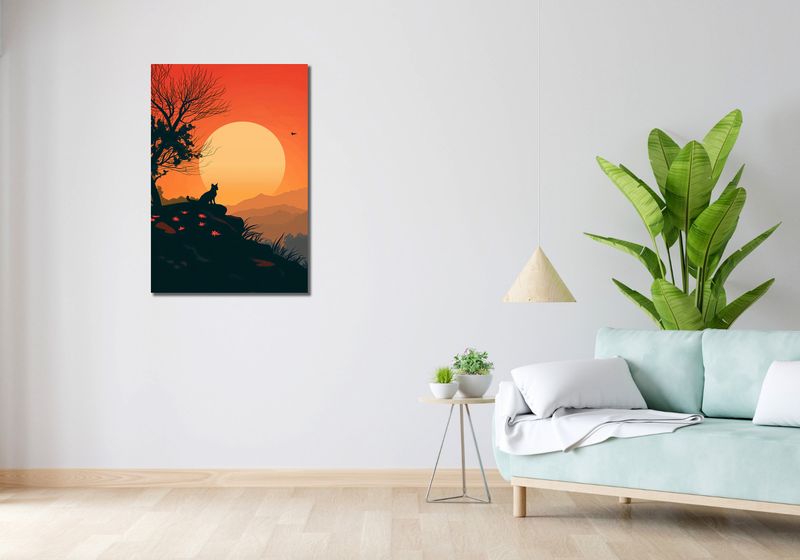 Obraz 60x90cm Kocie Wzgórze zdjęcie 2