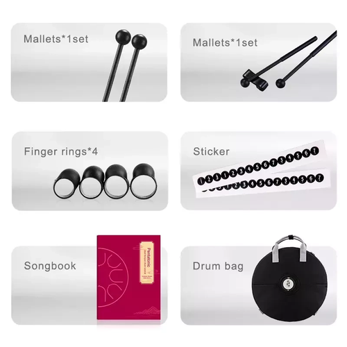 Tongue Drum Mini Ginkgo biloba 6" 11 ton TWG11-6 HLURU-WANGYOU + pałeczki na Arena.pl