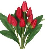 TULIPANY BUKIET TULIPANÓW SZTUCZNE KWIATY 45CM 9GAŁ