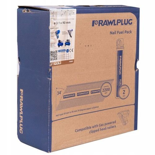 RAWLPLUG GWOŹDZIE DO DREWNA 3,1 X 90MM UKOŚNE DO GWOŹDZIARKI PN3490 na Arena.pl