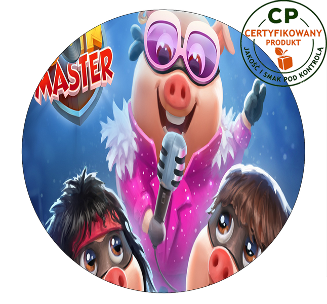 Opłatek na tort Coin Master zdjęcie 1