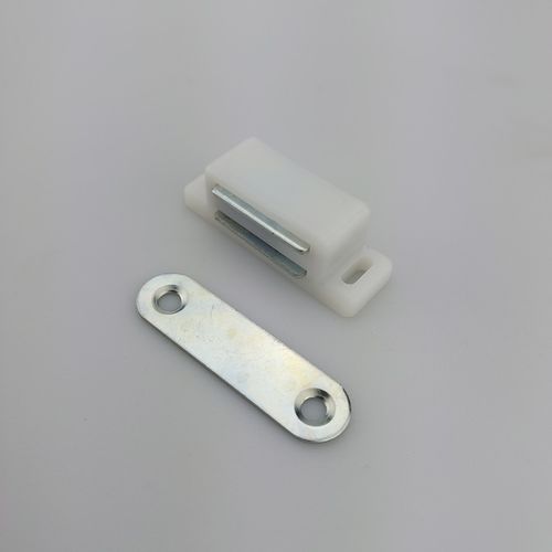 10x ZATRZASK MEBLOWY MAGNES DO DRZWI ZAMEK DO MEBLI MOCNY BIAŁY na Arena.pl