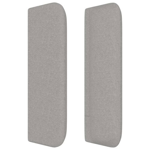 Zagłówek uszak, jasnoszary, 103x16x78/88 cm, tkanina na Arena.pl