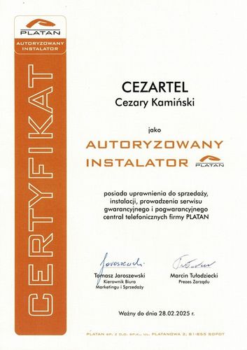 PLATAN centrala PROXIMA VoIP SIP Trunk + ABONAMENT na Arena.pl