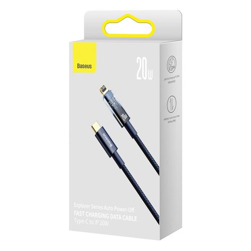 Explorer Series kabel przewód USB-C Iphone Lightning 20W 1m niebieski na Arena.pl
