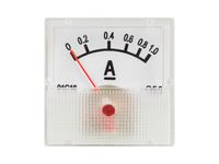 Miernik analogowy amperomierz kwadrat mini 1A + bocznik