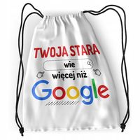 Plecak Dla Twojej Starej Sportowy Szkolny Worek Z Nadrukiem Ze Zdjęciem