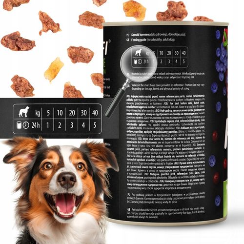 MOKRA KARMA DOLINA NOTECI RAFI ADULT BEZ ZBÓŻ PUSZKA MIX SMAKÓW 24 x 400G na Arena.pl