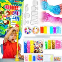 ZESTAW SLIME DO ROBIENIA GLUTÓW WIELKI KREATYWNY 120w1 BOX FABRYKA PREZENT
