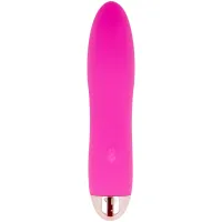 dolce vita cztery rożowe - wibrator usb, silikonowy, 7 trybow, 13 cm