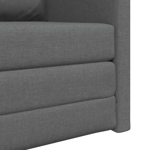 Sofa z funkcją spania ciemno szary 74 x 77 x 81 cm tkanina na Arena.pl