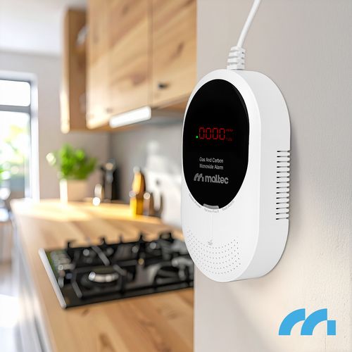 Czujnik Gazu Czadu LPG Alarm Detektor Tlenku Węgla CO Certyfikowany 2w1 LCD na Arena.pl