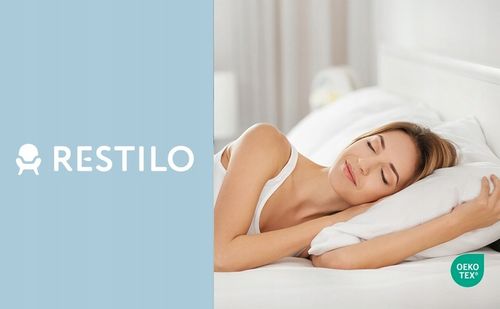 RESTILO Poszewki 2szt jersey 100% bawełna czesana na poduszkę 40x80 szary na Arena.pl