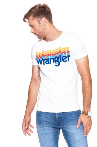 WRANGLER RAINBOW TEE OFFWHITE W7A80FQ02 M na Arena.pl