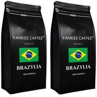 Kawa ziarnista 2kg 100% Arabica świeżo palona z palarni Brazylia (2x1kg)