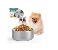 MISKA DLA PSA/KOTA ZE STALI NIERDZEWNEJ ANTYPOŚLIZGOWA 1,8L - KOLOR SREBRNY