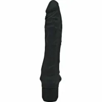 get real classic black - silikonowy model wibracyjny, duży rozmiar 24,9 cm