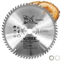 PIŁA TARCZA WIDIOWA DO CIĘCIA DREWNA 230x22,2 60 ZĘBÓW VERKE V44050