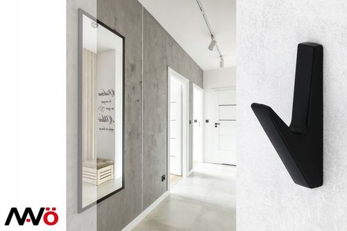 3x WIESZAK NA UBRANIA DO PRZEDPOKOJU HACZYK ŚCIENNY CZARNY DO LAMELI na Arena.pl