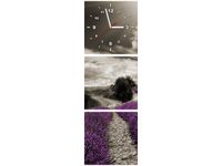 30 90CM OBRAZ 3 ELEM LAWENDOWY WIDOK ŚCIENNY PŁOTNO DRUK