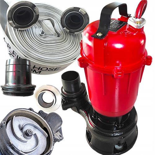 POMPA DO SZAMBA Z ROZDRABNIACZEM DO WODY BRUDNEJ CZYSTEJ 3200W+ WĄŻ 30M 2'' na Arena.pl