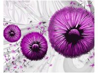 40CM 50CM OBRAZEK ŚCIENNY FIOLETOWE DMUCHAWCE 2 DRUK PŁÓTNO OBRAZ