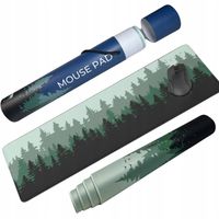 DUŻA PODKŁADKA POD MYSZKĘ 80x40 NA BIURKO LAS NATURA GAMINGOWA NA PREZENT