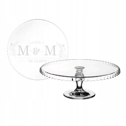 PATERA na ciasto z grawerem GRAWER SZKLANA na Arena.pl