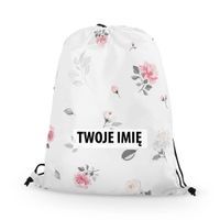WORKO-PLECAK z Twoim imieniem Drobne kwiaty 044