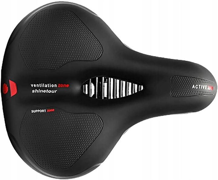 SIODEŁKO ROWEROWE ŻELOWE SZEROKIE MIĘKKIE WYGODNE Z LAMPKĄ ROWEROWĄ ROWER zdjęcie 14