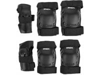 Zestaw ochraniaczy na kolona łokcie nadgarstki Raven Dexard Black 2021 L