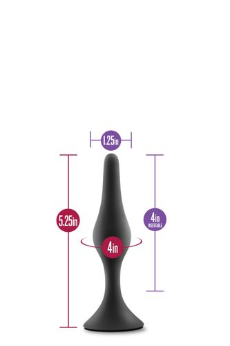 anal adventures platinum silicone beginner plug large black na Arena.pl