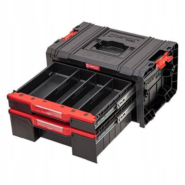 QBRICK PRO DRAWER 2 BASIC TOOLBOX SKRZYNKA NARZĘDZIOWA Z SZUFLADAMI zdjęcie 4