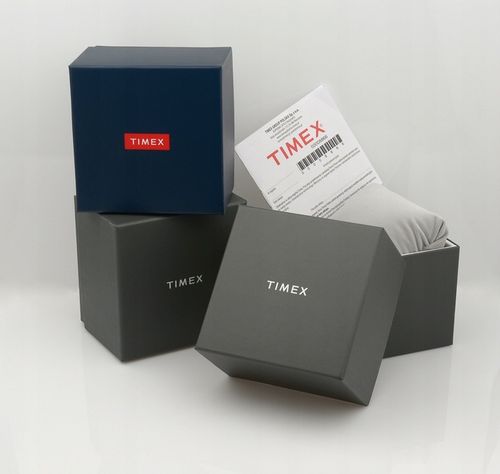 Zegarek damski TIMEX z kryształami elegancki złoty na białym pasku na Arena.pl