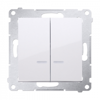 Simon54 Łącznik świecznikowy podświetlant DW5BL.01/11 biały