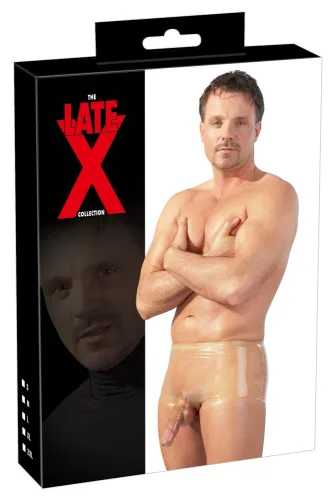 late x spodenki lateksowe przezroczyste l/xl z anatomiczną osłoną na Arena.pl