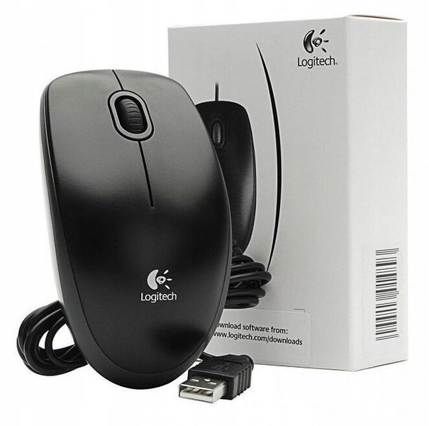 Mysz Logitech B100 czarna USB zdjęcie 3