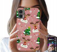 ETUI DO MOTOROLA EDGE 30 NEO - ŚWIĄTECZNE RENIFERY CHOINKI LASKA WZORY