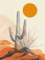 Plakat 30x40cm Pustynne Osamotnienie