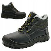 Buty zimowe trzewiki ocieplane męskie skórzane lekkie 43