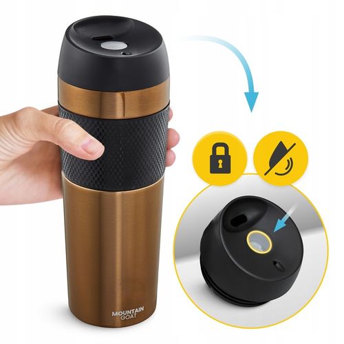 KUBEK TERMICZNY TERMOS GORĄCE NAPOJE DO 12H-24H KAWA HERBATA SZCZELNY 450ml na Arena.pl