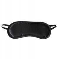 Opaska na gumce na oczy, uniwersalna. Czarna. Miękka i bezpieczna.