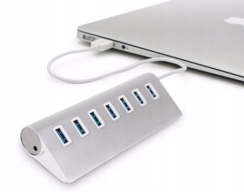 HUB USB 7x USB 3.0 ROZGAŁĘŹNIK ROZDZIELACZ 7w1 PORTÓW Adapter Replikator PD na Arena.pl