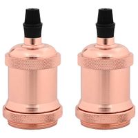 Oprawki do lamp 2 szt. Różowe złoto E27