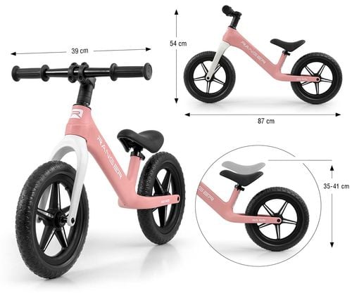 MILLY MALLY 5706 Rowerek biegowy RANGER flash pink na Arena.pl