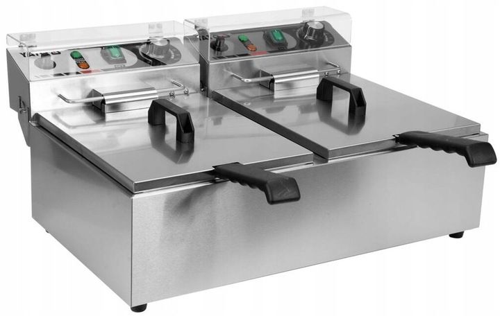 FRYTOWNICA PODWÓJNA 2X6L 2X3KW YATO YG-04622 zdjęcie 1